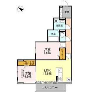 (仮)DーROOM八幡町【2階】の間取り