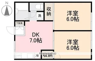 ELVITA池戸【1階】の間取り
