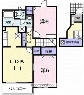 エテルノ I【2階】の間取り