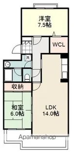 サンハイツ古庄【202号室】の間取り