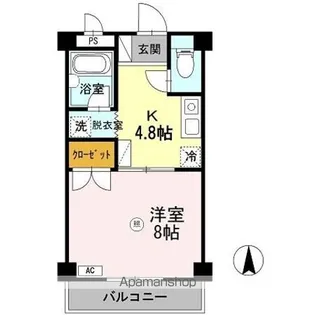 大安寺マンション【3階】の間取り
