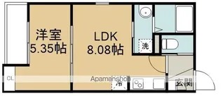 GRADUS若葉Ⅲ【1階】の間取り