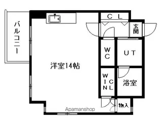 LEE北3条【701号室】の間取り