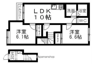 セレーノ向陽【2階】の間取り