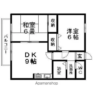 ハイム寿々【1階】の間取り