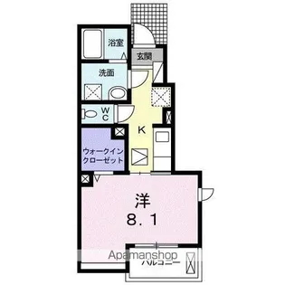 ラ・フォーレⅦ【1階】の間取り