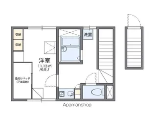 レオパレスHOPE【2階】の間取り