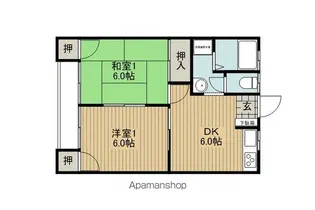 タナダコーポラス【201号室】の間取り