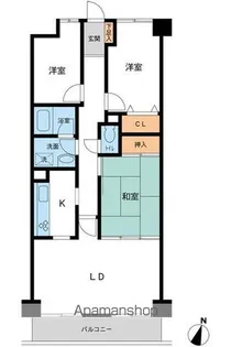 TQレジデンス柏【7階】の間取り