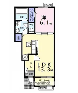 プランドールB【1階】の間取り