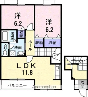 レジデンス・F【2階】の間取り