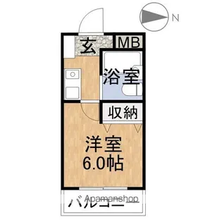シティガーデン照手【403号室】の間取り