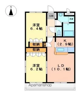 グランディール21【1階】の間取り