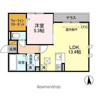 レジデンスおおたかの森【1階】の間取り