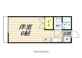 ファミーユ鶴見【102号室】の間取り