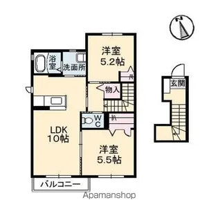クラヴィエ林町【2階】の間取り