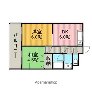 マイキャッスル淵野辺【4階】の間取り