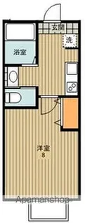 キャメル川越野田町【1階】の間取り