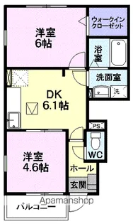 ソール・オリエンスB【1階】の間取り