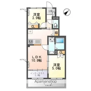 コパンーCOPAINLー【103号室】の間取り