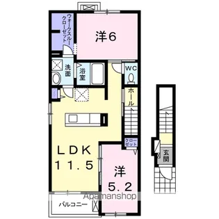 フォレスト ガーデン【2階】の間取り