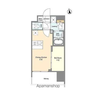 CAVANA西大島【6階】の間取り