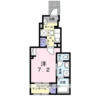 リーフレットⅡ【104号室】の間取り