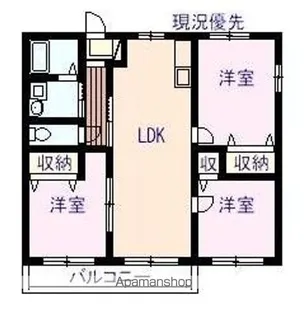 グランソレイユⅠ【1階】の間取り