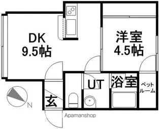 ソシアルトミイNO.63【6号室】の間取り
