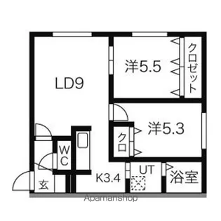 ルシエル【4階】の間取り