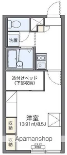 レオパレスドミール湯川Ⅱ【1階】の間取り