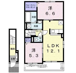 セレノ カーサ【203号室】の間取り