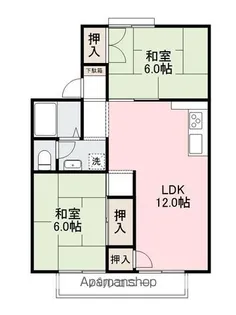瀬戸ハイツAB【B105号室】の間取り