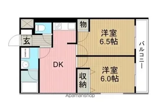ジュネスナカイ【302号室】の間取り