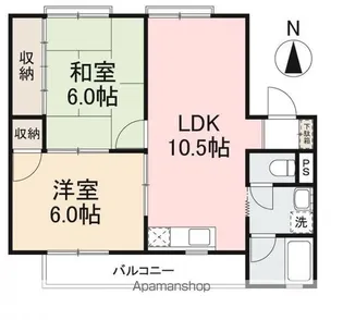 メゾンエスポワール【201号室】の間取り