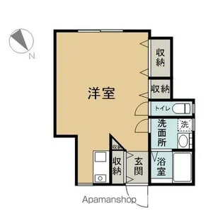 UGアパートメント【101号室】の間取り