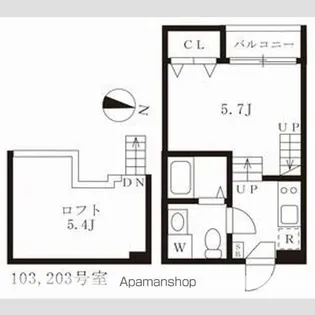 グランシエロ名古屋黄金【1階】の間取り