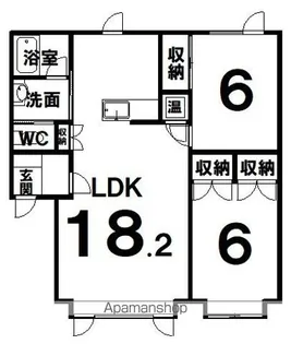ハイツサングリタ【2階】の間取り