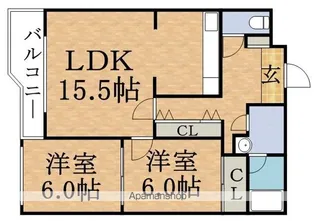 メゾンドブーケパーク【9階】の間取り