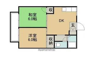 プレジール東B棟【2階】の間取り