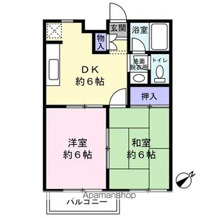 グレイスフル・ユタカ A棟【105号室】の間取り