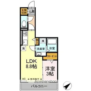 ADハイツ【2階】の間取り