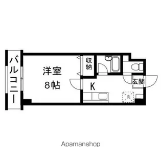 カーサFUKURAI【106号室】の間取り