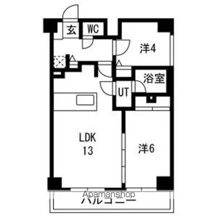 東京都中野区南台2丁目【マンション】の間取り