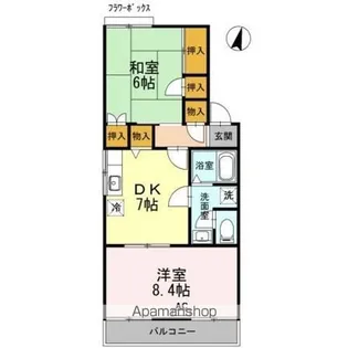 メゾン・アイリス【2階】の間取り