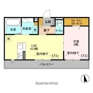 ラ ポルト【3階】の間取り