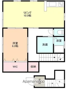 ナチュラルビレッジ富岡町 B棟【205号室】の間取り
