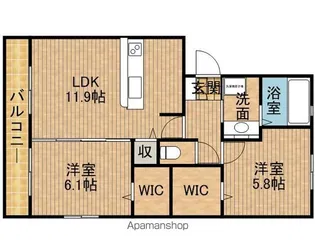 INSIEME【1階】の間取り
