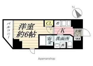 SHOKEN RESIDENCE横浜鶴見Ⅳ【201号室】の間取り