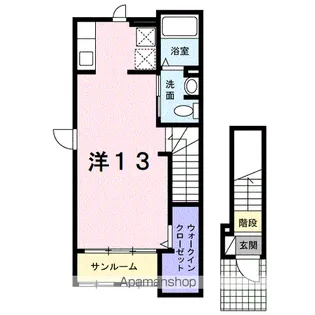 プリムローズ・ティー【2階】の間取り